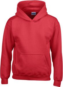 Gildan GI18500B - Bluza z kapturem dla młodych Czerwony