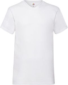 Fruit of the Loom SC22V - Bawełniany T-shirt w szpic (61-066-0) Biały