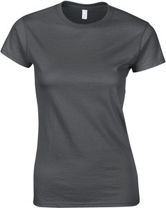 Gildan GI6400L - Delikatny styl . Kobiecy T-shirt Antracyt