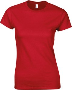 Gildan GI6400L - Delikatny styl . Kobiecy T-shirt Czerwony