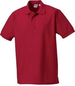 Russell RU577M - Męska koszulka polo z prawdziwej bawełny Klasyczna czerwień