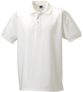 Russell RU577M - Męska koszulka polo z prawdziwej bawełny Biały