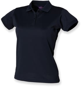 Henbury H476 - Ladies Coolplus® Wicking Piqué Polo Shirt Granatowy