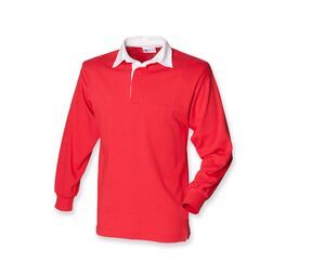 Front row FR100 - Klasyczny T-shirt Rugby Czerwony