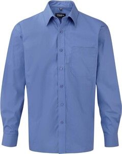 Russell Collection RU936M - Long Sleeve Pure Cotton Easy Care Poplin Shirt