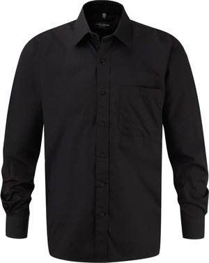 Russell Collection RU936M - Long Sleeve Pure Cotton Easy Care Poplin Shirt