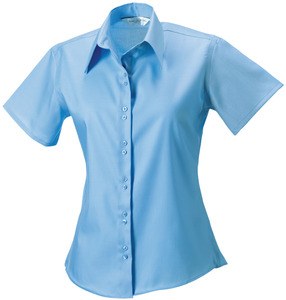 Russell Collection RU957F - Ladies' Short Sleeve Ultimate Non-Iron Shirt Bezchmurne niebo