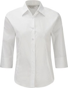 Russell Collection RU946F - Podkreślająca sylwetkę koszula Biały
