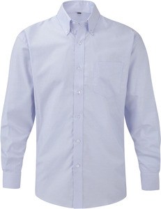 Russell Collection RU932M - Męska koszula Oxfort. Łatwa w pielęgnacji Niebieski Oksford