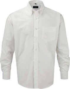 Russell Collection RU932M - Męska koszula Oxfort. Łatwa w pielęgnacji Biały
