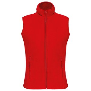 Kariban K906 - MELODIE - LADIES' MICRO FLEECE GILET Czerwony