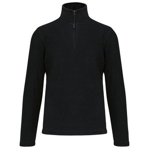 Kariban K912 - ENZO - ZIP NECK MICRO FLEECE TOP Czarny