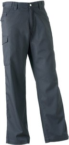 Russell RU001M - POLYCOTTON TWILL TROUSERS Metaliczny