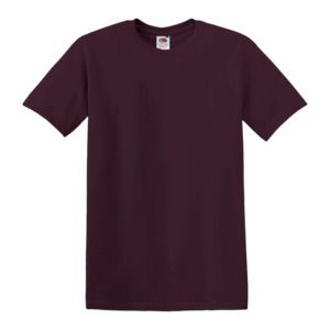 Fruit of the Loom SS044 - Super premium T Burgundowy