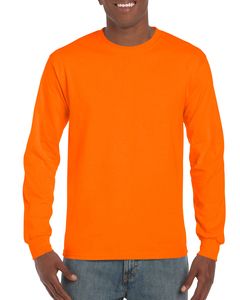 Gildan GD014 - Ultrabawełna, koszula z długim rękawem Biezpieczny pomarańcz