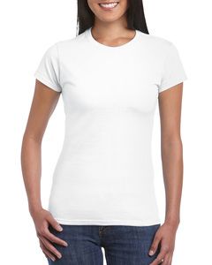 Gildan GD072 - Sofstyle- kobiecy T-shirt z dzianiny Biały