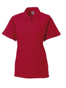Russell J569F - Kobieca klasyczna koszulka polo Klasyczna czerwień