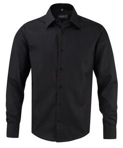 Russell Collection R-958M-0 - Dopasowana koszula męska Czarny