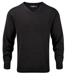 Russell Collection R-710M-0 - Sweter z polibawełny Czarny