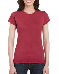 Gildan 64000L - Dopasowany T-shirt Antyczna wiśniowa czerwień