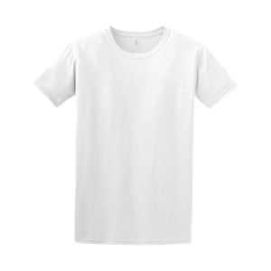 Gildan 64000 - Ring spun T-shirt Biały