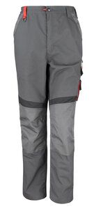 Result Work-Guard R310X - Techniczne kontrastowe spodnie Szaro/czarny