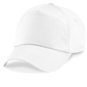Beechfield B10 - Oryginalna 5-panelowa czapka Biały