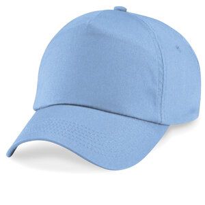 Beechfield B10 - Oryginalna 5-panelowa czapka Błękit