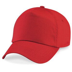 Beechfield B10 - Oryginalna 5-panelowa czapka Jasnoczerwony