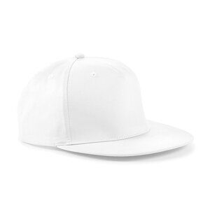 Beechfield B610 - Pięcio-panelowa czapka Rapera Biały