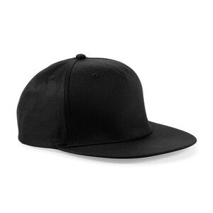Beechfield B610 - Pięcio-panelowa czapka Rapera Czarny