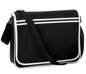 Bag Base BG071 - Retro torebka Czarno/biały