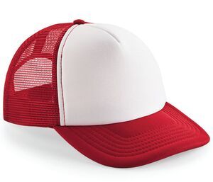 Beechfield BC645 - Vintage czapka z daszkiem Klasyczna czerwień/biel