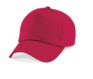 Beechfield BC10B - Junior czapka 5 panelowa Klasyczna czerwień