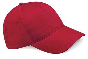 Beechfield BC015 - Wyjątkowa czapka pięciopanelowa Klasyczna czerwień