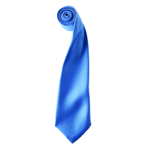 Premier PR750 - 'Colours' Satin Tie Średnio intensywny niebieski