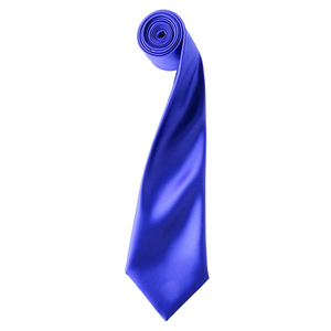 Premier PR750 - 'Colours' Satin Tie Fioletowy
