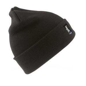 Result RC033 - Wooly ski hat with Thinsulate™ insulation Czarny