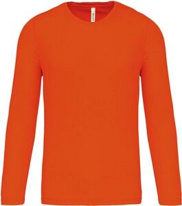 ProAct PA443 - Men's Long Sleeve Sports T-Shirt Fluorescencyjny pomarańcz