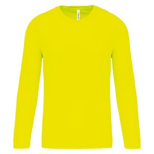 ProAct PA443 - Men's Long Sleeve Sports T-Shirt Fluorescencyjny żółty