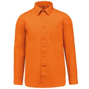 Kariban K545 - JOFREY - MEN'S LONG SLEEVE EASY CARE POLYCOTTON POPLIN SHIRT Pomarańczowy