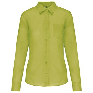 Kariban K549 - JESSICA - LADIES' LONG SLEEVE EASY CARE POLYCOTTON POPLIN SHIRT Ciemna limonka