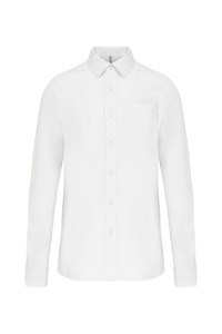 Kariban K541 - MEN'S LONG SLEEVE EASY CARE COTTON POPLIN SHIRT Biały