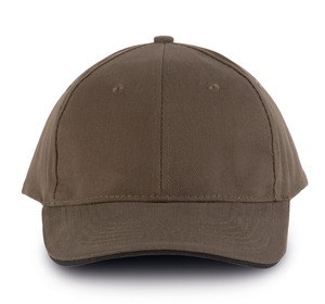 K-up KP011 - ORLANDO - MEN'S 6 PANEL CAP Khaki/Czarny
