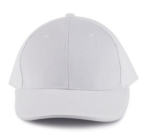 K-up KP011 - ORLANDO - MEN'S 6 PANEL CAP Biały