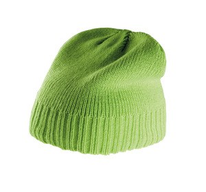 K-up KP516 - RIBBED BOTTOM BEANIE Limonkowy
