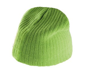 K-up KP517 - RIB-KNIT BEANIE HAT Limonkowy