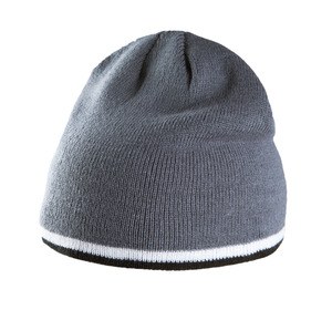 K-up KP515 - BEANIE HAT WITH BI-COLOUR BOTTOM BAND