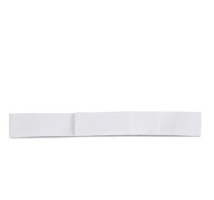 K-up KP066B - REMOVABLE RIBBON BAND FOR PANAMA & BOATER HATS Biały