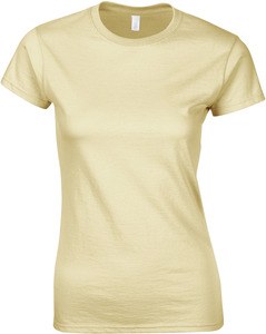 Gildan GI6400L - Delikatny styl . Kobiecy T-shirt Piaskowy